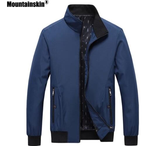 Mountainskin Mens Jacket Casual Coats Spring Autumn Bomber Jackets Fashion Coat Mens Brand Outerwear Clothing EU Size MT171