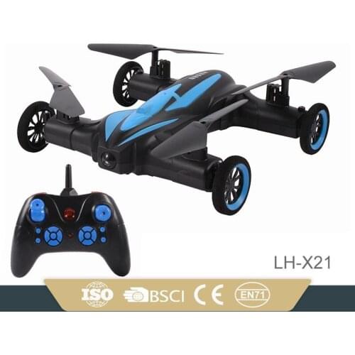 2.4G 6CH 6axis LH-X21 rc flying car with camera rc drone with WIFI FPV gyro rc flying drones