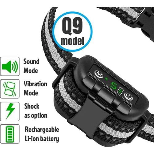 2021 hot sell dog training products anti bark collar dog electric shock collar without remote for big dogs