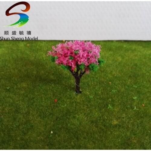 Hot 50 pcs Model Pine Trees Model Train Trees for HO or OO scale scene 35mm