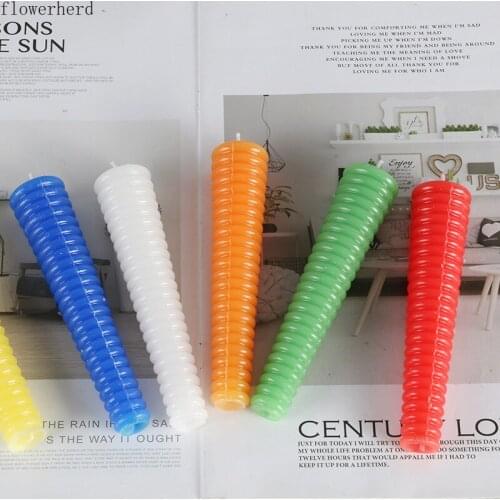 DIy Candle Making Kit Large and Small Spiral Candle Mold Plastic Mold Handmade Beeswax Candles Molds Wax Melt Mold Plaster Mold