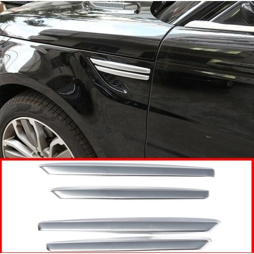 4 Pcs For Range Rover Sport 2014 2015 2016 2017 RR Sport Side Fender Strips Trim Car Accessories