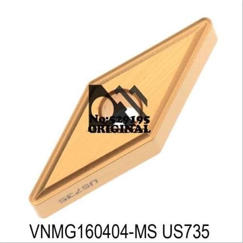 MITSUBISHI VNMG160404-MA VNMG160408-MA US735 Carbide Inserts VNMG160404 VNMG 160408 Carbide Inserts Lathe Cutter Tools CNC Tool