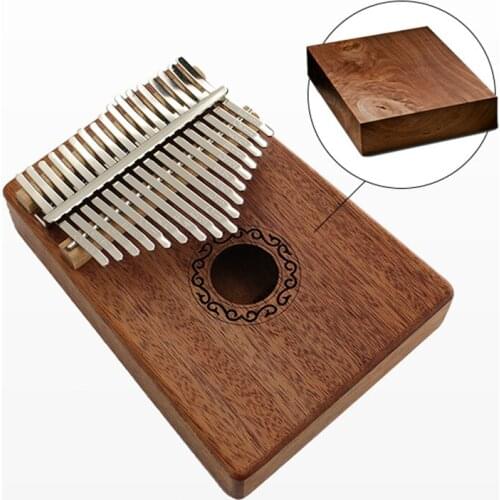 Kalimba Thumb Piano 17 Key Finger Piano High-Quality Wood Mahogany Body Musical Instrument With Learning Book Instruments Beginn