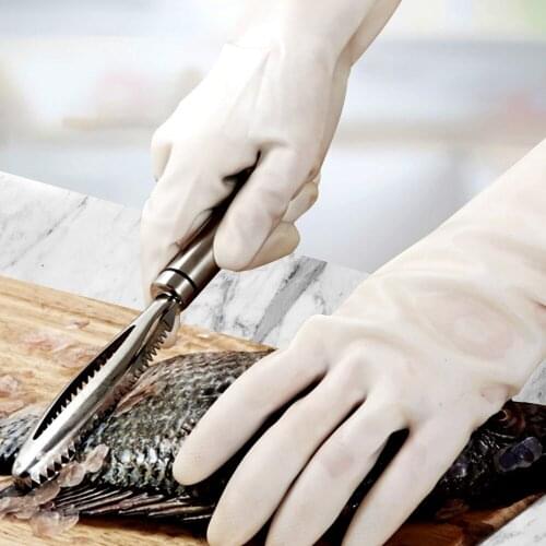 Fish Scraping Stainless Steel Brush Remove Fish Scales Reusable Fish Bone Removal Clip Fish Processor Kitchen Accessories Chef
