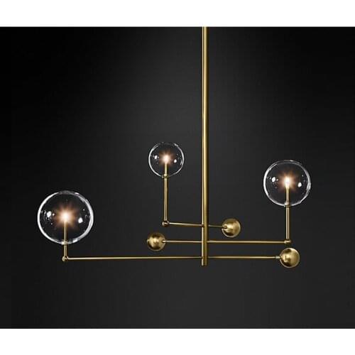 Nordic Postmodern Creative Glass Ball Pendant Lamp Art Bedroom Living Room Dining Room Study Designer Pendant Lamps
