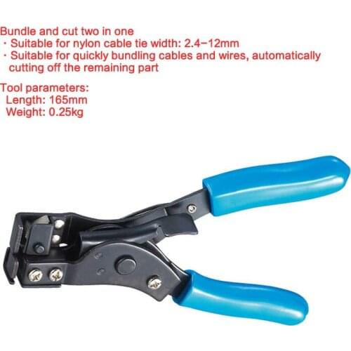 Heavy Duty TL-2081 Fastening Cutting Tool Pliers Wires Special For Nylon Cable Tie Gun Automatically Tool 2.4-12mm