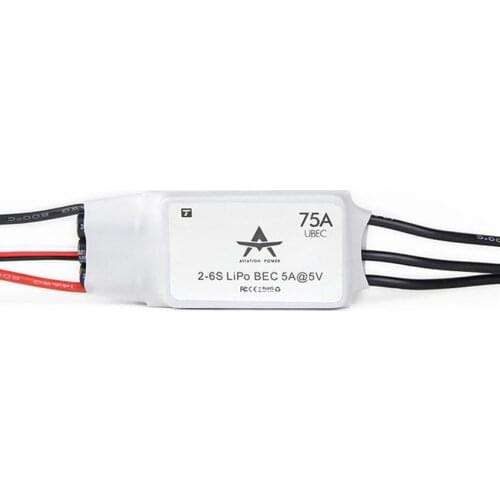 T-MOTOR AT series ESC AT 75A speed controller 2-6s 5V/5A Fixed-wing ESC support BEC output For RC fixed-wing airplane RC Model
