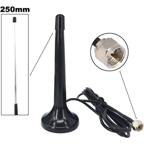 1 piece Telescopic Digital Freeview 16dbi ~ 17dbi gains DVB-T TV HDTV Antenna Aerial F male connector