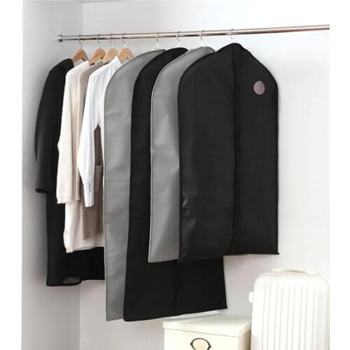 Household Storage Products Hanging Clothes Dust Cover Coat Suit Cover Long Non-woven Storage Bag Dust Bag Coat Dust Cover