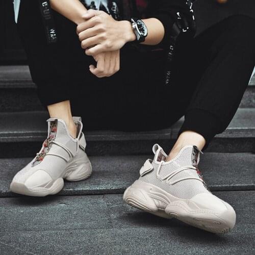 Comfortable solid informales Shoes Sneaker 39 sport Men mens mesh 2020 Casual spring hombre male for High trainers sneakers s