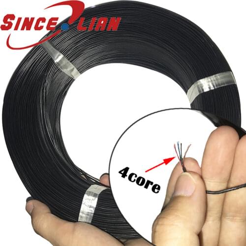 Ultra-fine electronic connection line 2 4 core Ultra-soft enameled Line Out diameter 1.4mm Insulated wire sheath Diy wire 500M