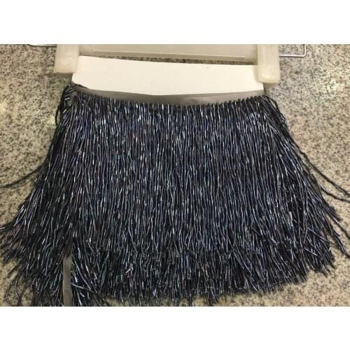 Stock tassel lace stock 5 yards/bag ym332# 15cm Mixed color tassel stock in new color for sawing dress Free shipping