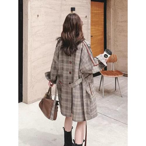 Vy8327 2020 spring autumn winter new women fashion casual Ladies work wear nice Jacket woman female OL trenchcoat windbreaker