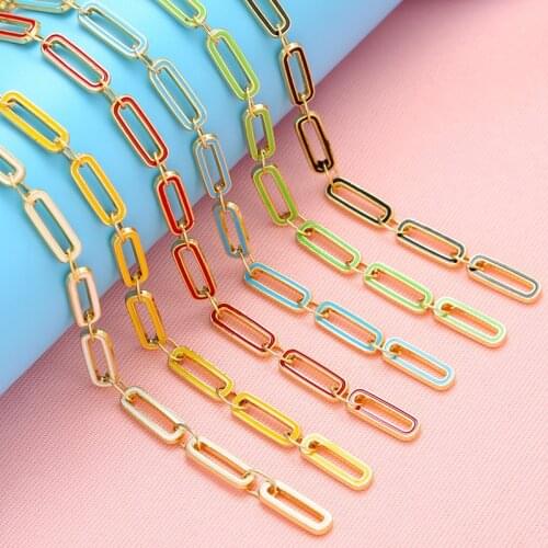 ZHUKOU 1 meter/39.37 inch 2020 gold necklace chain for diy women necklace chain Supplies for jewelry Accessories wholesale VL44