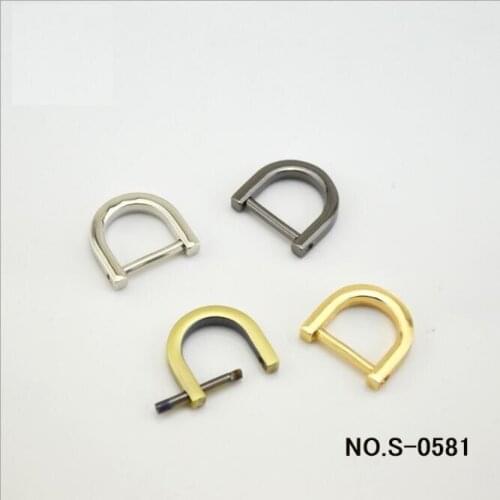 10pcs/1lot) new luggage handbag hardware accessories high-grade handbag metal detachable rod multi-color bag with link D buckle