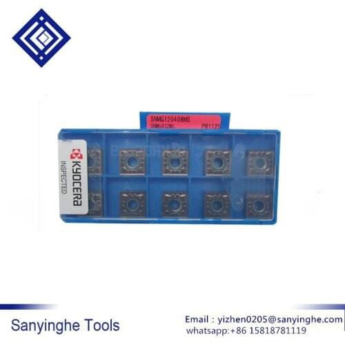 Free shipping high quality 10pcs/lots SNMG120408MS PR1125 cnc carbide turning inserts blade lathe tools