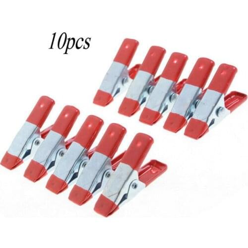 10PCS Metal Spring Clamps 2" Clip Soft Plastic Craft Clips Tips Grip Photos