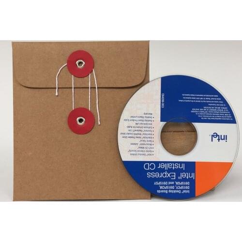 20 PCs Kraft Paper CD DVD Disc Paper Sleeve Envelope Holder Storage Case Cover Cardboard Paperboard