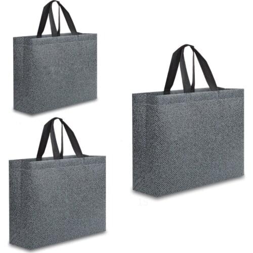 2020 Women Foldable Recycle Shopping Bag Reusable Shopping Tote Bag Large Capacity Non-Woven Fabric Shopper Bag Grocery Pouch