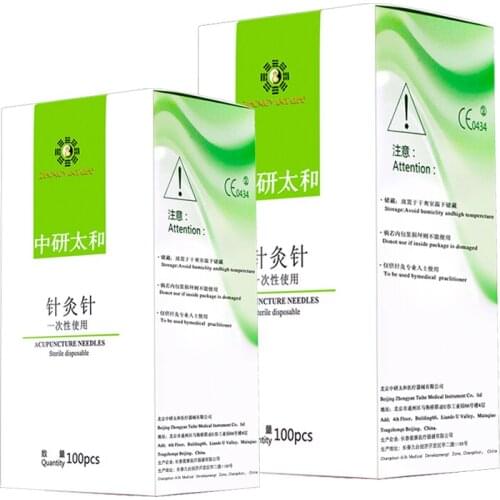 5x100pcs Taihe Chinese Acupuncture Needles Sterile With Indivual Guide Tube Acupunture Therapy Care Health