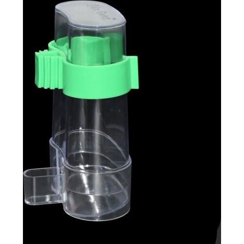 1pcs Pet Bird Automatic Cage Water Feeder Parrot Cockatiel Acrylic Food Strainer Feeder Bird Feeder Equipment