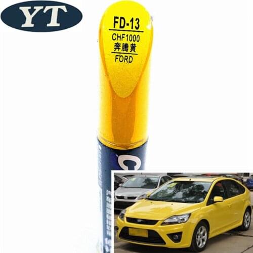 Car scratch repair pen, auto paint pen YELLOW color for Ford ecosport,kuga, focus,s-max,fiesta ,car painting pen