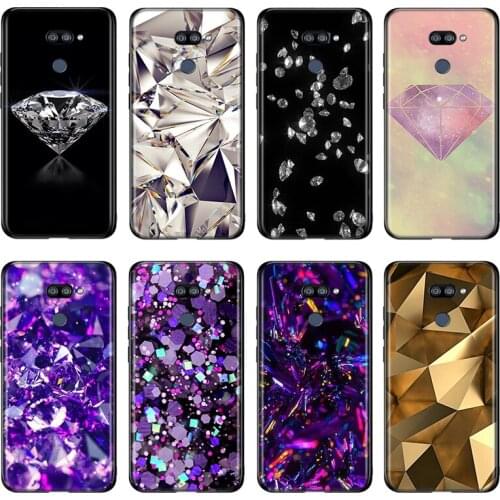 Black Gold Diamond For LG K22 K71 K61 K51S K41S K30 K20 2019 Q60 V60 V50 V40 V35 V30 G8 G8S G8X ThinQ Phone Case