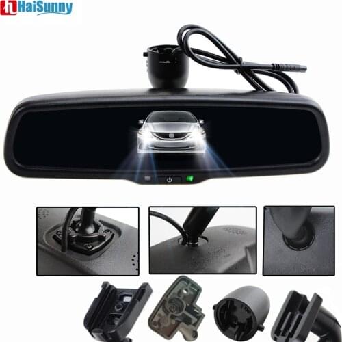 HaiSunny Clear mirror auto-dimming interior rear view mirror electronic For Toyota RAV4 Corolla Audi V W Skoda Kia Honda Ford
