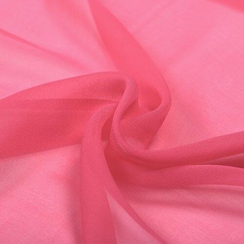 Colored Mulberry Silk Georgette Fabric Texture Lining Cloth Soft