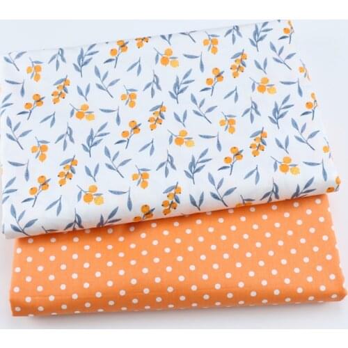 Printed Loquat Twill 100% Cotton Baby Child Fabric, DIY Patchwork Cloth,Sewing Quilting Bed Sheet Dresses Materials Fabric