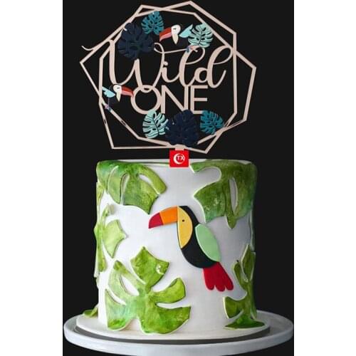 Childrens Happy Birthday Cake Toppers Acrylic Cartoon Birthday Cake Topper for Kids Birthday One Year Old Party Cake Decoration