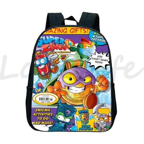 Children Super Zings Kindergarten Backpack Child Superzings School Bag Toddler Cartoon Bookbag Kids Mochila Back to School Gift