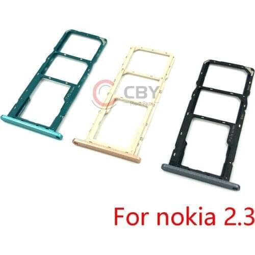 For Nokia 2.3 2.4 Sim Card Tray Holder Socket SD Slot Repalcement Part