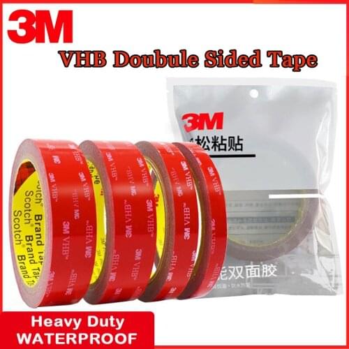 3M VHB Double Sided Powerful Adhesive Acrylic Tape for Car Home Strong Sticky Adhesive Anti-temperature Waterproof Office Decor