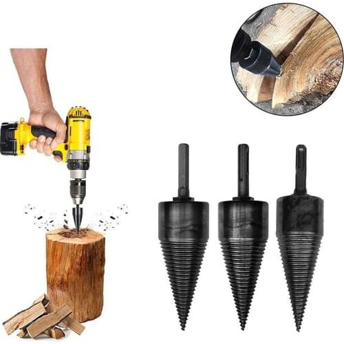 Cone Wood Chopper Bit Wood Household Breaking Machine Wood Log Splitter Drilling Tools
