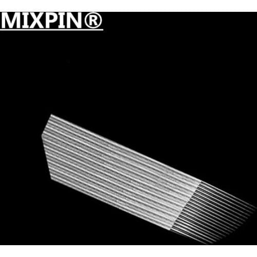 50 PCS 3 row 16 needle Permanent Makeup Eyebrow Tattoo Blade Microblading Needles For 3D Embroidery Manual Tattoo Pen Machine