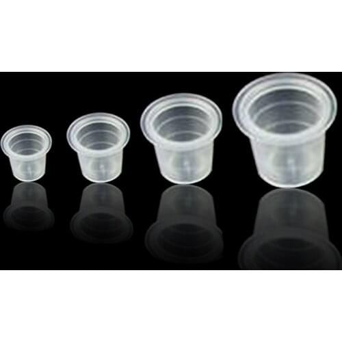 New 1000 Pcs/ Small Size White Tattoo Ink Cups Caps for Needle Tip Grip Power Supply