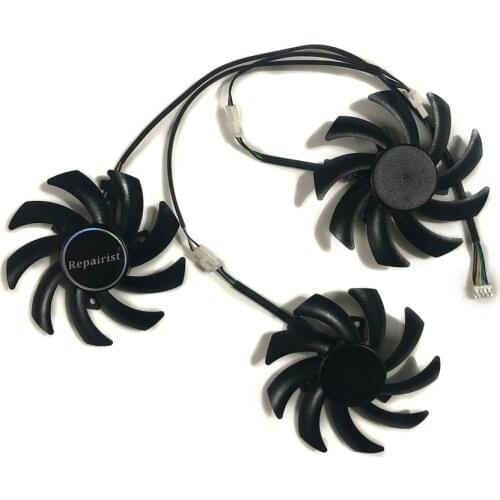 3pcs/set FDC10H12S9-C R9 290 Tri-X OC GPU VGA Cooler Fan For Sapphire R9 390 8G PRO R9 390X 8G D5 OC Tri-X Video Card Cooling