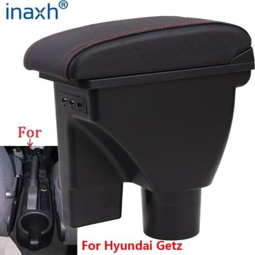 For HYUNDAI Getz Armrest Retrofit parts dedicated Car Armrest Center Storage box car accessories band USB Easy to install