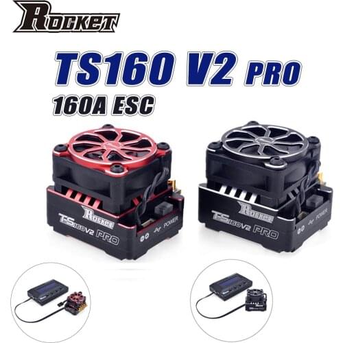 SURPASS HOBBY Rocket 160A ESC TS160V2 Pro Sensored Brushless Motor Speed Controller Programmer Card For 1/10 1/12 V4S V5R