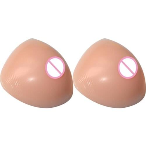 A Cup Triangle Shape 500g/Pair Silicone Breast Form Fake Boobs Enhancer For Matectomy Bag For Gift