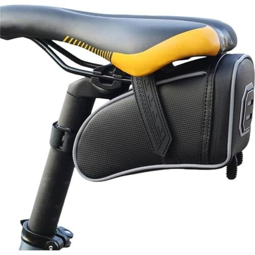 Bicycle Saddle Bag 3D Shell Rainproof Reflective Shockproof Cycling Bike Tube Rear Tail Seatpost Bag Bike Accessories Dropship
