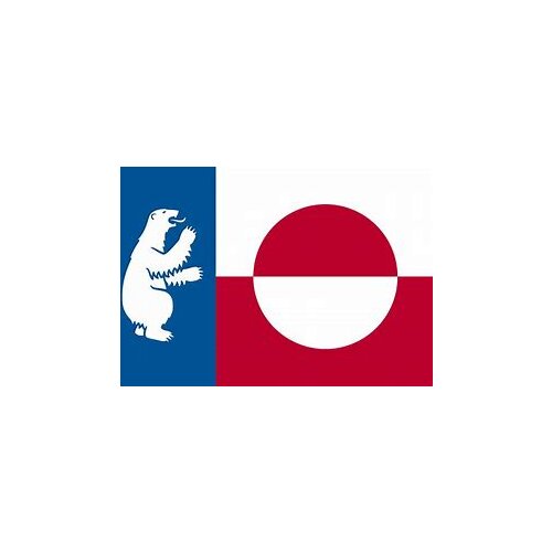 PODIUM 90x150cm Greenland Flag For Decoration