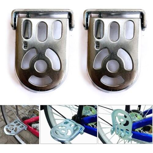Bicycle Folding Footrest Rear Durable Mtb Pedals Safety Outdoor Mountain Cycling Footpegs Non-slip Bicycle Foot Plates