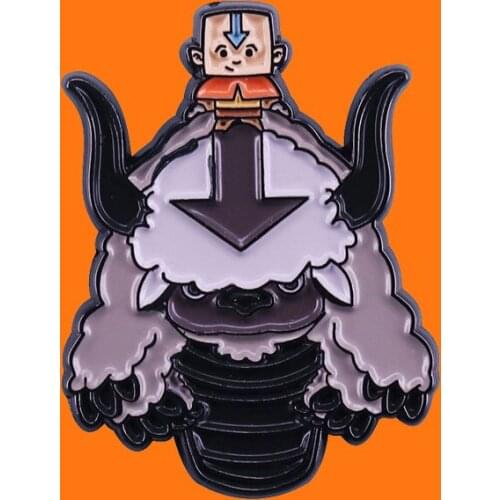 Funny Master Airbender Enamel Pins Cute Animation Metal Cartoon Brooch Hat Bag Collar Lapel Badge Men Women Fashion Jewelry Gift