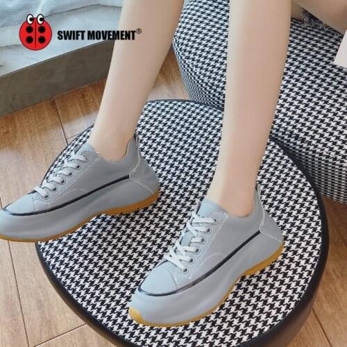 Women Sneakers Flat Platform shoes autumn fashion Lace-up casual Thick bottom Comfortable Ladies sneaker