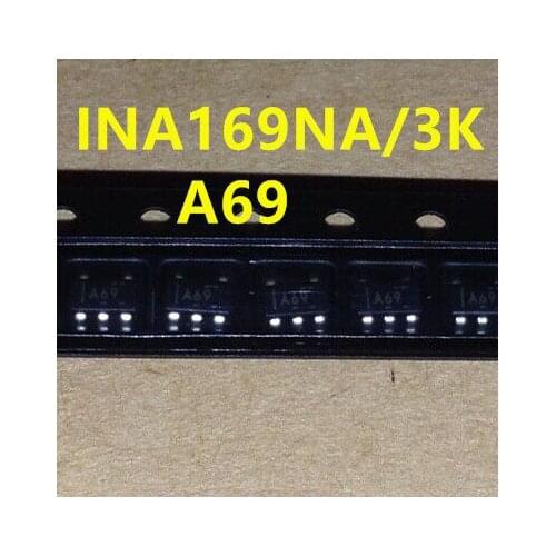 10PCS INA169NA/3K INA169NA INA169 A69 SOT23-5 18 years of production 100% New original Free shipping