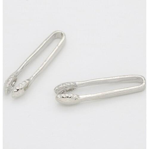 2Pcs Metal Barbecue Locking Tongs Serving Clip BBQ Grill Baking Salad Steak Vegetable Pasta Kitchen Tool Dollhouse Miniature