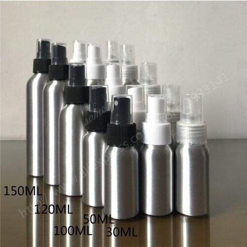 200PCS/Lot 100cc Aluminum Spray Bottle Metal Perfume Container 100ML Aluminum Bottle DIY Essential Oil Storage